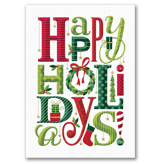 Happy Holidays Folded Cards